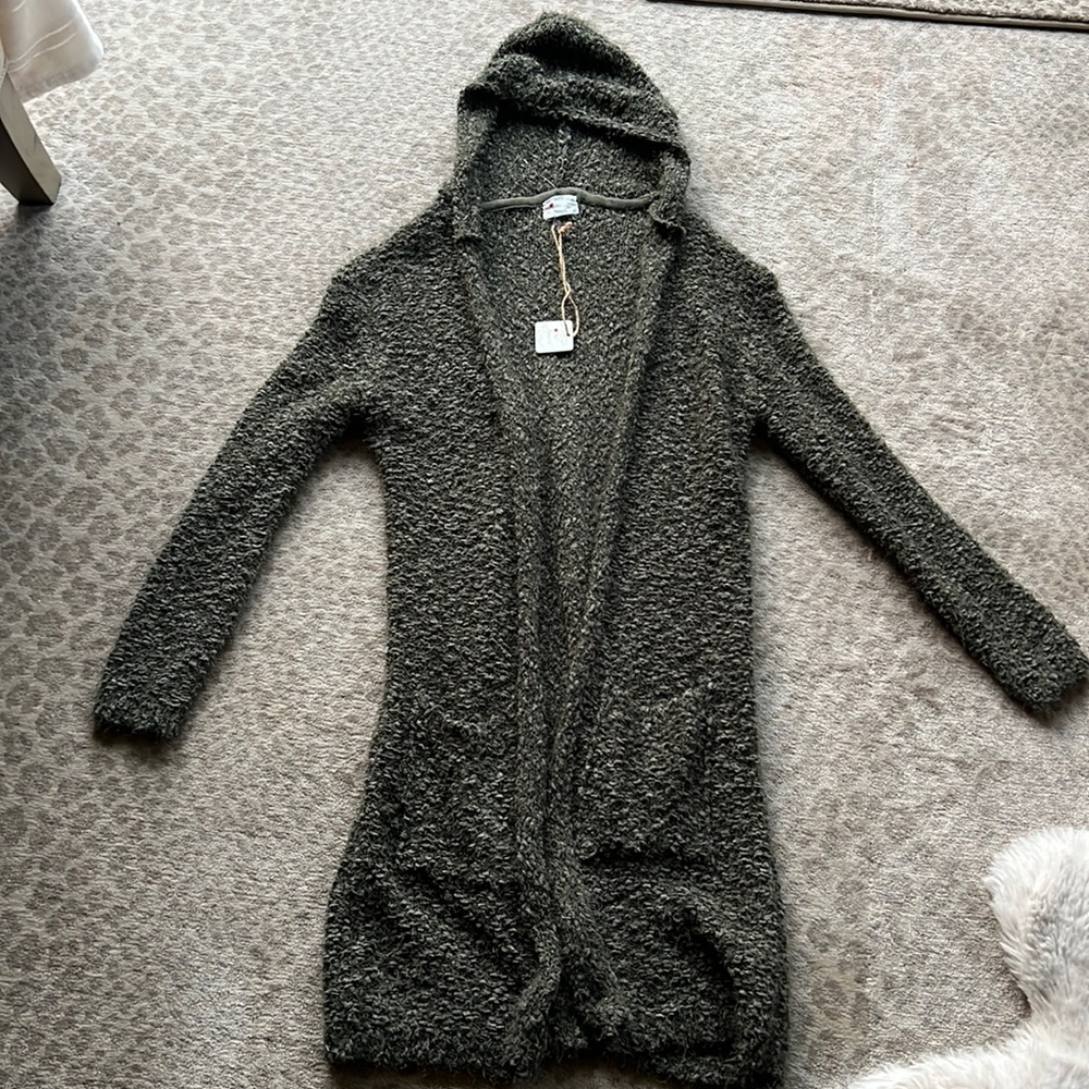 New lobg comfy cardy with pockets and hoody